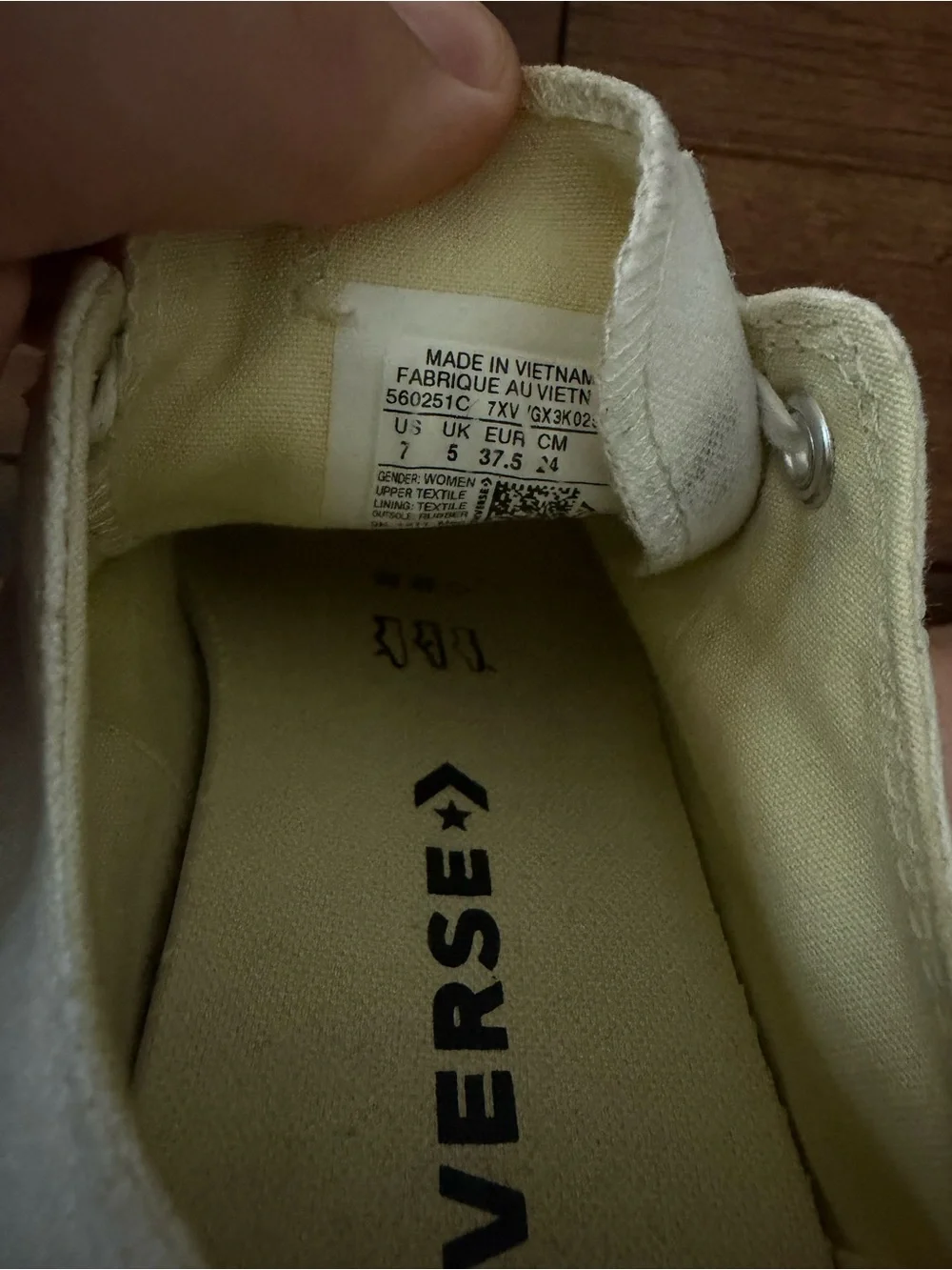 Converse White Low-Top Canvas Sneaker - Picture 6 of 6